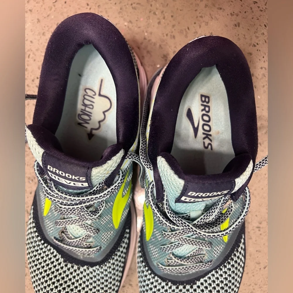 Brooks Womens Revel Blue Running Shoes Sneakers 8.5 - Picture 6 of 9